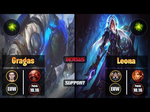 Mikyx GRAGAS (Support) [Aftershock] VS LEONA - Challenger EUW Patch 10.16