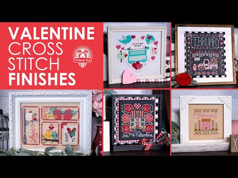 Valentine's Day Cross Stitch Tour 💗 V-Day Cross Stitch Haul & Inspiration | Fat Quarter Shop
