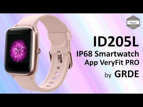 ID205L Smartwatch - H205L - GRDE ID205L - Smartwatch IP68 - Veryfit Pro App - Unboxing