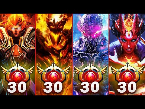 LVL 30 GRANDMASTER TIER Epic Gameplay Compilation - Best Highlights Dota 2