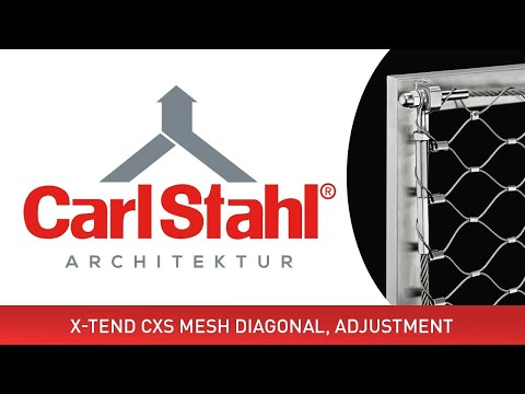 X TEND CXS mesh diagonal, vertical adjustment