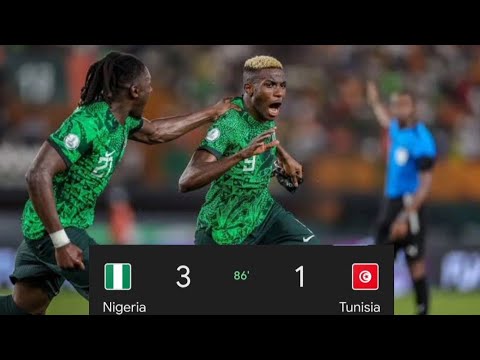Nigeria vs Tunisia 3:1 goals / highlights afcon 2026 #footballhighlights #afcon 