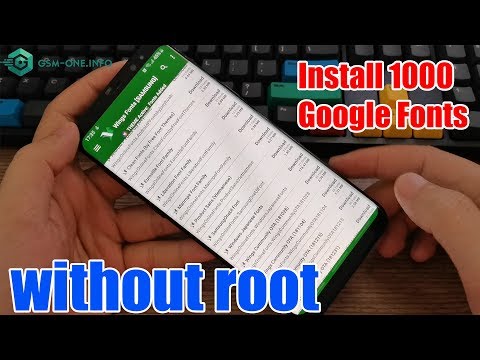Install beautiful 1000 Google Fonts on Samsung Galaxy without root