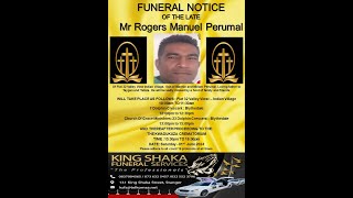 Funeral Service of the Late Rogers Manuel Perumal