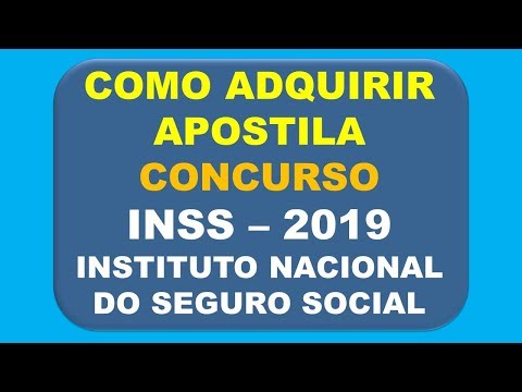 Baixar Apostila Concurso INSS 2019 - lnstituto Nacional do Seguro Social