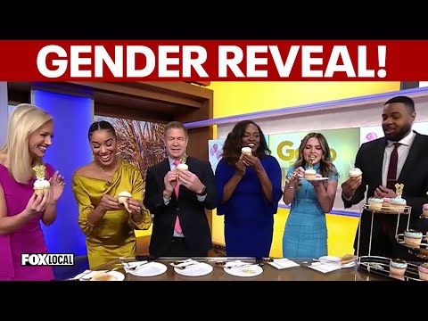 BOY OR GIRL? | Pregnant news anchor surprises coworkers with baby gender reveal live on TV