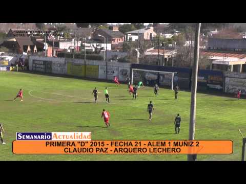 Primera D 2015   Fecha 21   Alem 1 Muñiz 2   Resumen