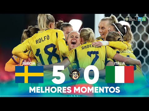 Gols e lances de Suécia x Itália