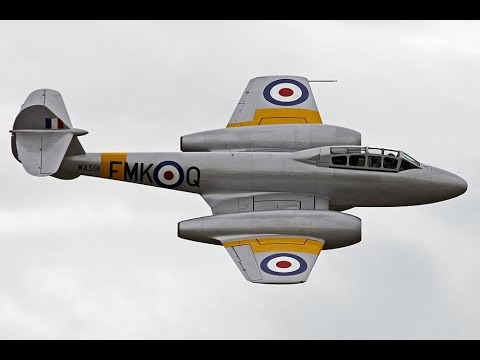 Jet Planes in Action: Gloster Meteor In Flight 1945