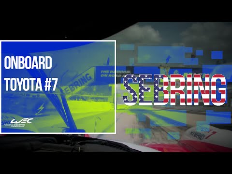 1000 Miles of Sebring 2019 - WEC heroes have no fear of the bumps! (Onboard Toyota #7)
