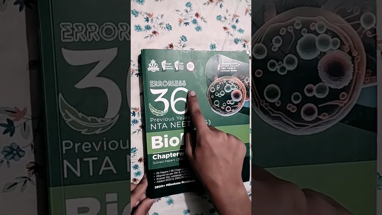 ERRORLESS biology neet book