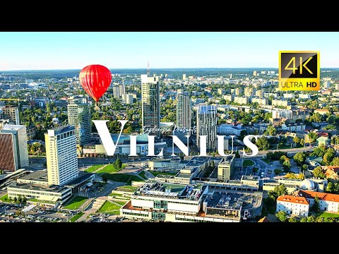 Vilnius, Lithuania 🇱🇹 in 4K ULTRA HD 60FPS Video by Drone