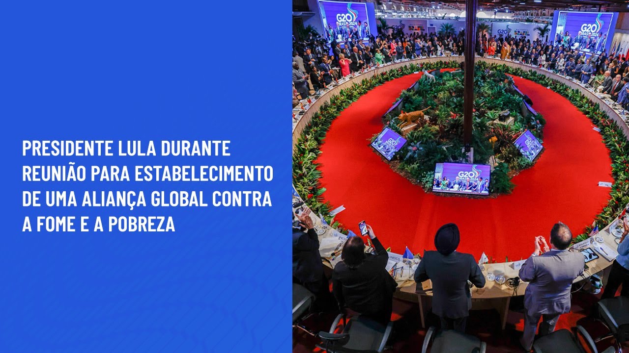 Presidente Lula durante reunião para estabelecimento de uma Aliança Global contra a Fome e a Pobreza