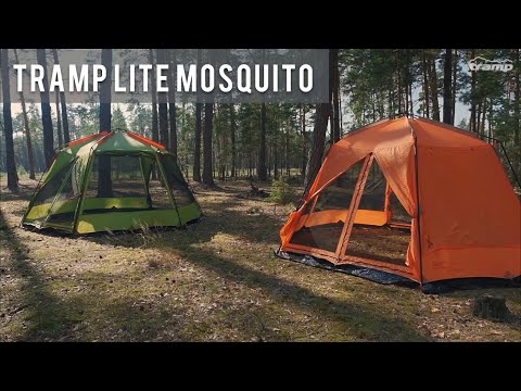 Шатер Tramp Lite Mosquito Green | Просторный кемпинговый тент для отдыха на природе, защита от солнца и дождя - фото 1 - id-p935455710