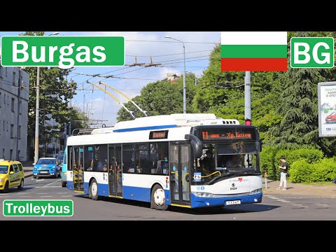 🇧🇬 BURGAS TROLLEYBUS 2020 | Тролейбус в Бургас【4K】