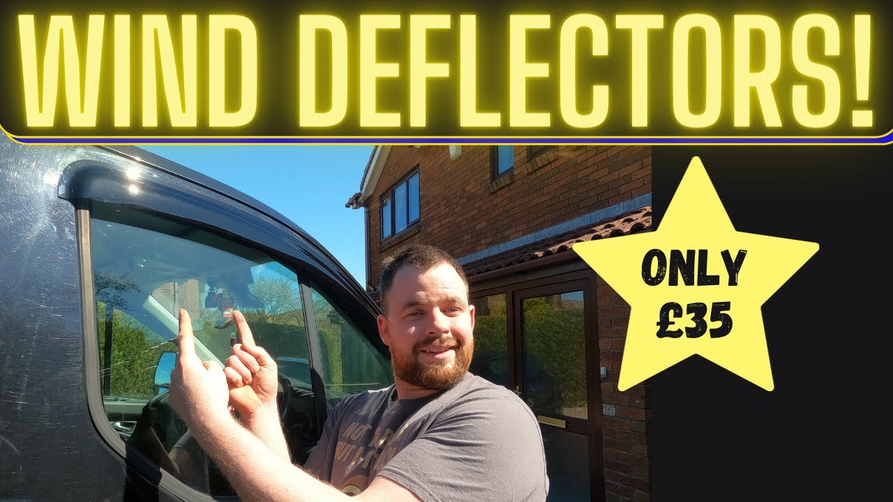 Watch video How to fit Transit Custom front window wind deflectors stick on easily yourself only £35 Now How to fit Transit Custom front window wind deflectors stick on easily yourself only £35