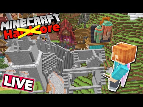 Insane City Building in Hardcore Minecraft 1.20!