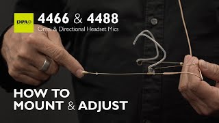 Video thumbnail for Learn how to mount and adjust 4466/4488 Headset Microphones properly by DPA Microphones A/S