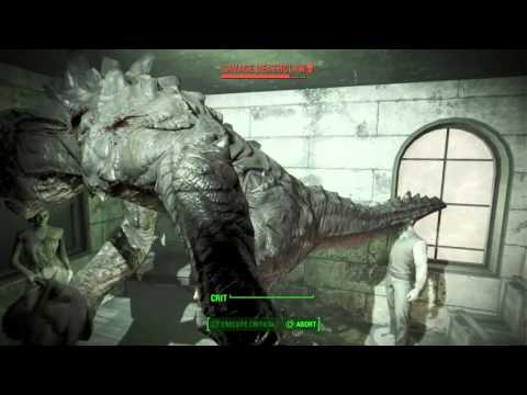 Fallout 4  - Salem Museum of Witchcraft Deathclaw Battle