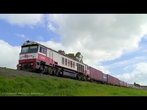 SCT / SBR 7922v Container Freight Train (4/9/2019) - PoathTV Australian Railways