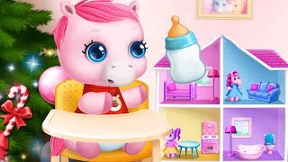 Fun Pony Care Kids Game - Pony Sisters Christmas - Play Xmas Holiday Games Santa Gifts Decorations