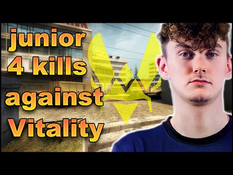 Junior 4 kills against Vitality at BLAST Premier: Fall Groups 2023