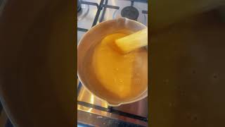 I prepared my favorite breakfast (Tom Brown with eggs)