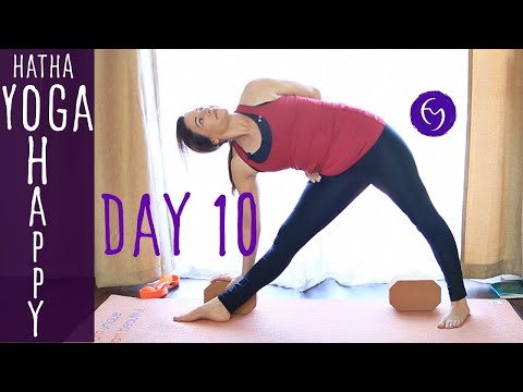 40 Minutes Hatha Yoga Happiness: Never take anyone personally Day 10 | Fightmaster Yoga Videos thumbnail