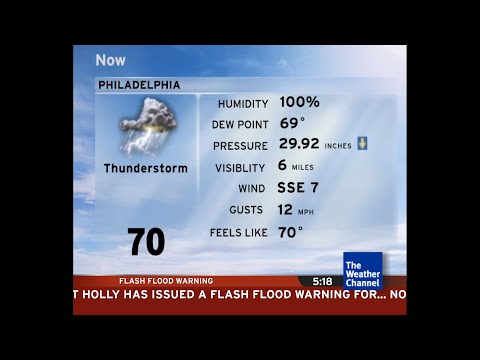 Intellistar 1 SD with Flash Flood Warning - Philadelphia, PA (6/24/23)
