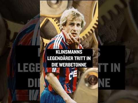 Klinsmanns legendärer Tritt in die Werbetonne #shorts