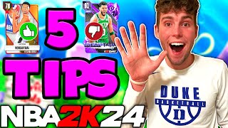 5 TIPS FOR NEW PLAYERS IN NBA 2K24 MyTEAM! MyTEAM BEGINNERS GUIDE!