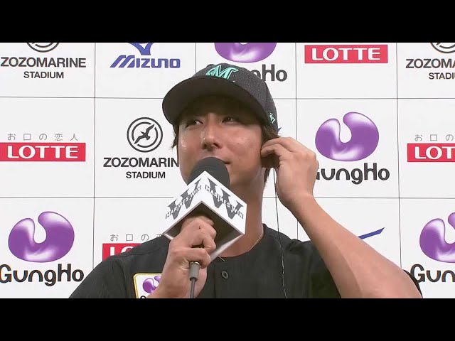 マリーンズ・福田選手ヒーローインタビュー 7/4 M-E