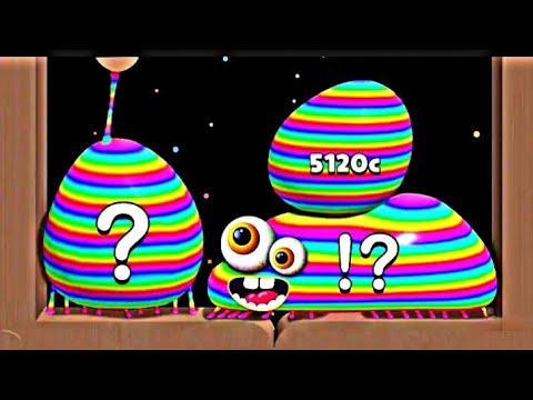 Blob Merge 3D All 'Rainbow' Blobs | 2048 Merges Android Gameplay World Record