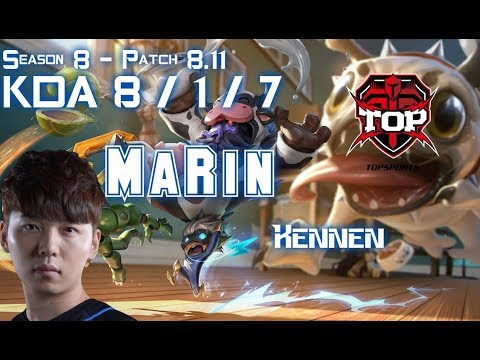 TOP MaRin KENNEN vs JAYCE Top - Patch 8.11 KR Ranked