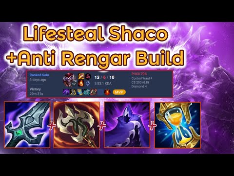 Anti Rengar Build! xD - Last S13 Shaco Ranked [League of Legends] Full Gameplay - Infernal Shaco