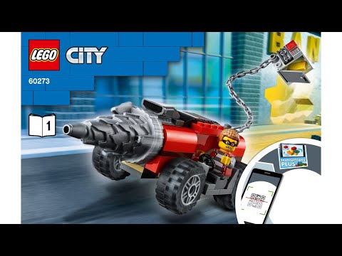 Lego City 60273 part 1 | Elite Police Driller Chase | Instructions