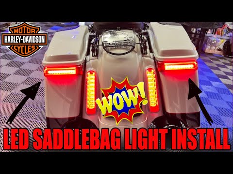 2022 HARLEY DAVIDSON SADDLEBAG LED LIGHTs INSTALL