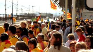 preview picture of video 'Via Catalana per la independència - Tram 443 - Premià de mar'