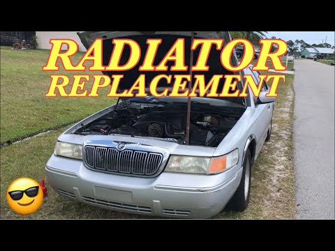 MERCURY GRAND MARQUIS RADIATOR REPLACEMENT - How to Replace a Radiator on Grand Marquis or Crown Vic
