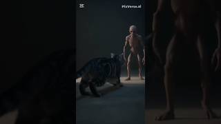徘徊者LV4と戦う猫