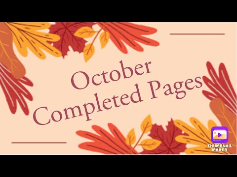 Completed Coloring Pages for October 2022: Adult Coloring