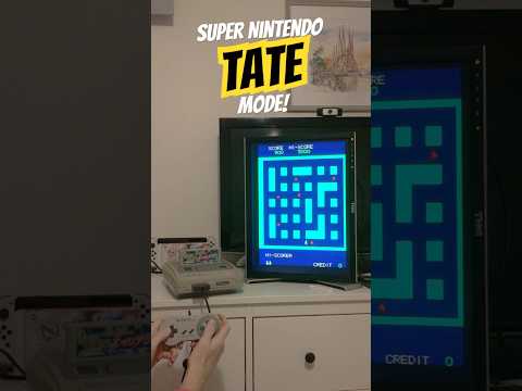 Super Nintendo can do Tate mode? Heiankyo Alien from Nichibutsu Arcade Classics 2 #retrogaming #snes