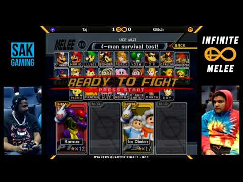 Avengers: Infinite Melee Winners Quarters - SAK|Taj (Marth) vs Glitch (Ice Climbers)