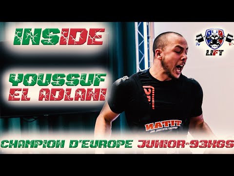 🇮🇹 YOUSSUF EL ADLANI CHAMPION D'EUROPE JUNIOR -93KGS ! #PowerliftingClassic