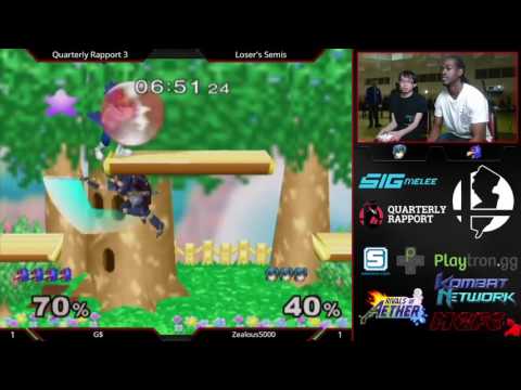 QR3 || G$ (Falco, Fox) vs Zealous5000 (Marth) || LS