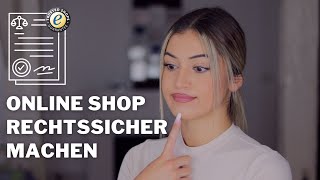 ONLINESHOP RECHTSSICHER MACHEN | Rechtstexte, AGB Checkbox, Rechnung etc.