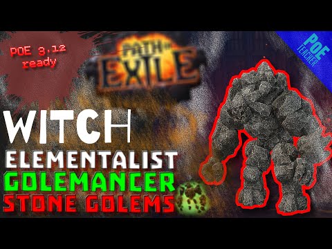 【Path of Exile - PoE】Golemancer with Stone Golems Build - Elementalist Witch