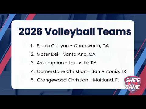 Top 10 High School Volleyball Rankings | She's In The Game Weekly Breakdown