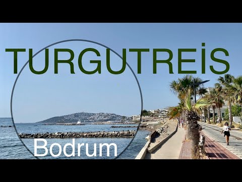 🎥 Passeio a pé em Bodrum Turgutreis 4K 🇹🇷