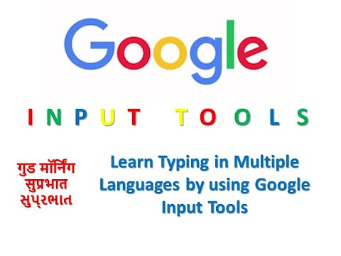 How to use Google Input Tools for typing in any language